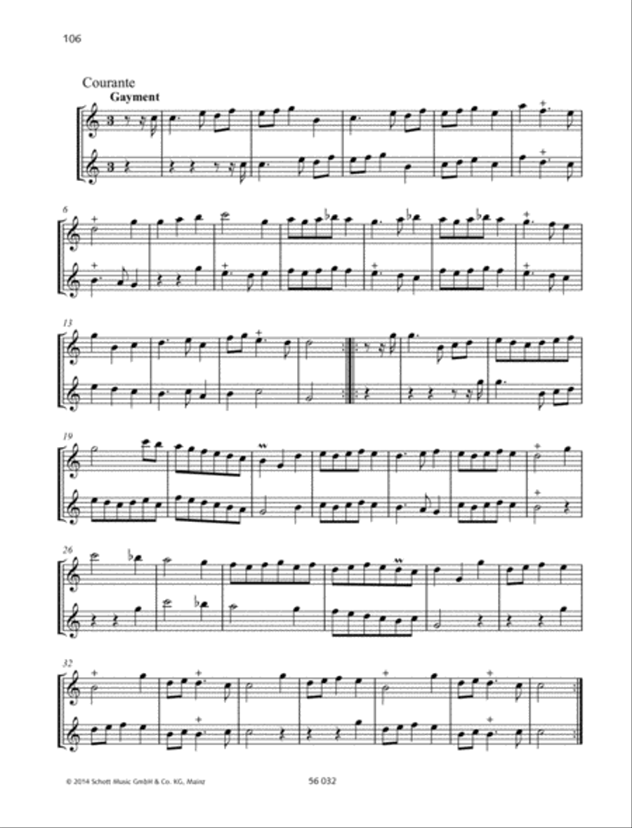 Suite C major, Op. 17 No. 3 Alto Recorder scores gallery preview page 3