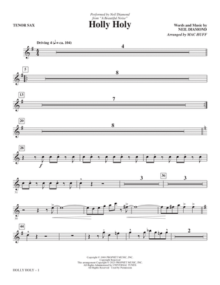 Holly Holy (from A Beautiful Noise) (arr. Mac Huff) - Tenor Sax