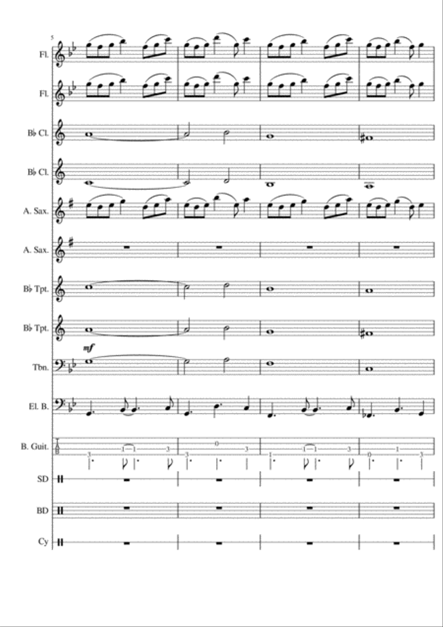 Radioactive Concert Band scores gallery preview page 2