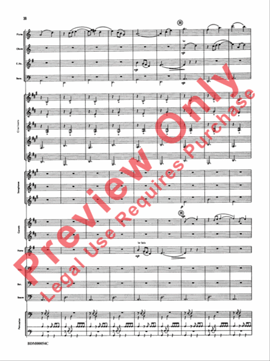 Symphonic Suite Concert Band scores gallery preview page 33