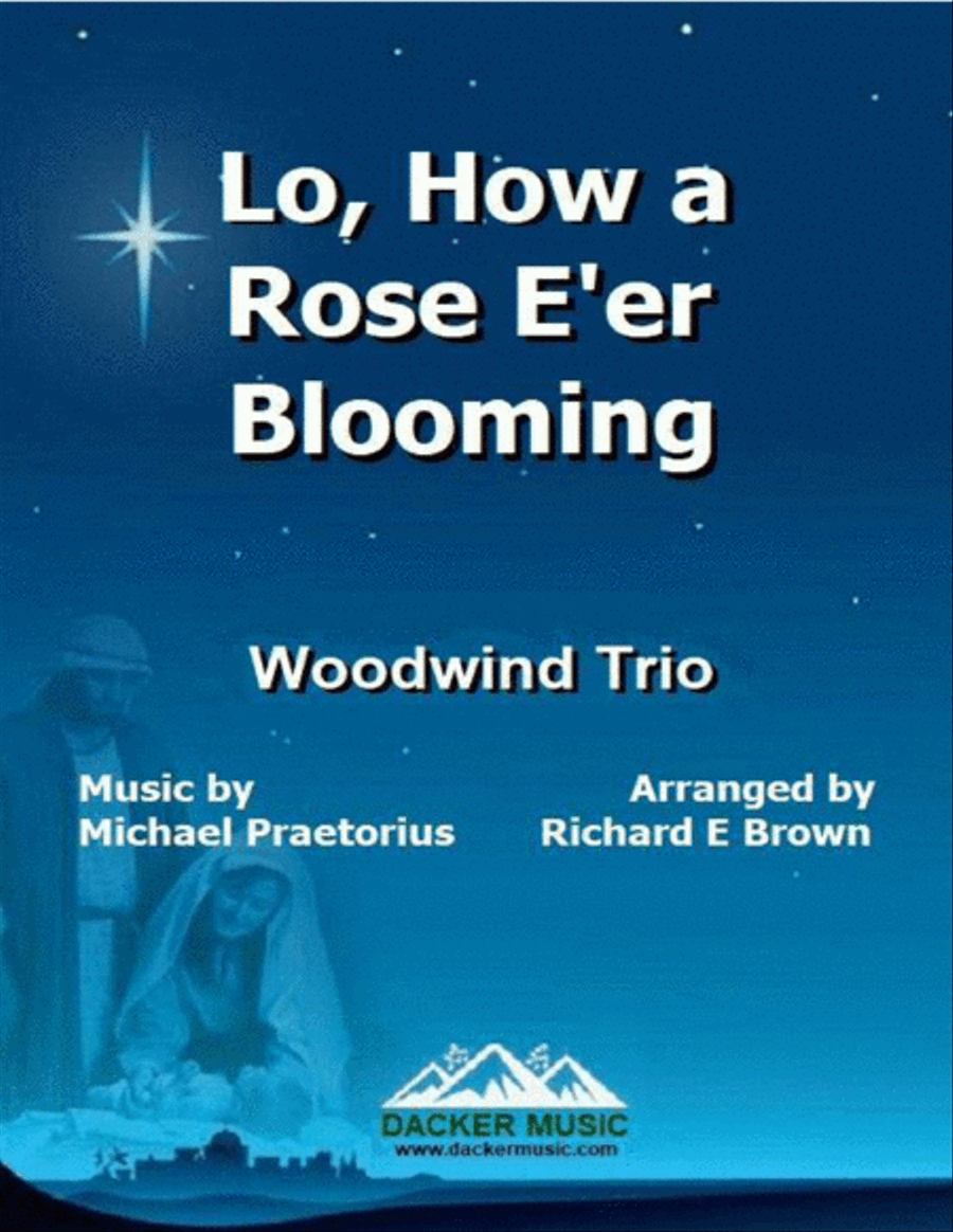 Lo, How a Rose E'er Blooming - Woodwind Trio Woodwind Trio scores gallery preview page 1