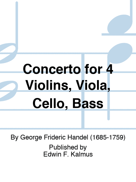 Concerto for 4 Violins, Viola, Cello, Bass
