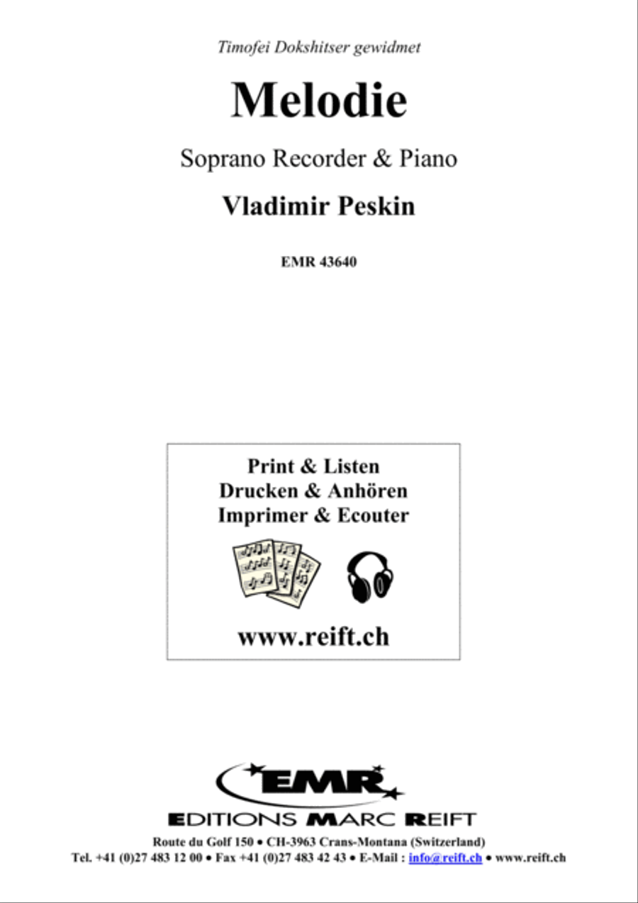 Melodie Melodie Soprano Recorder scores gallery preview page 2