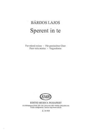 Book cover for Sperent In Te