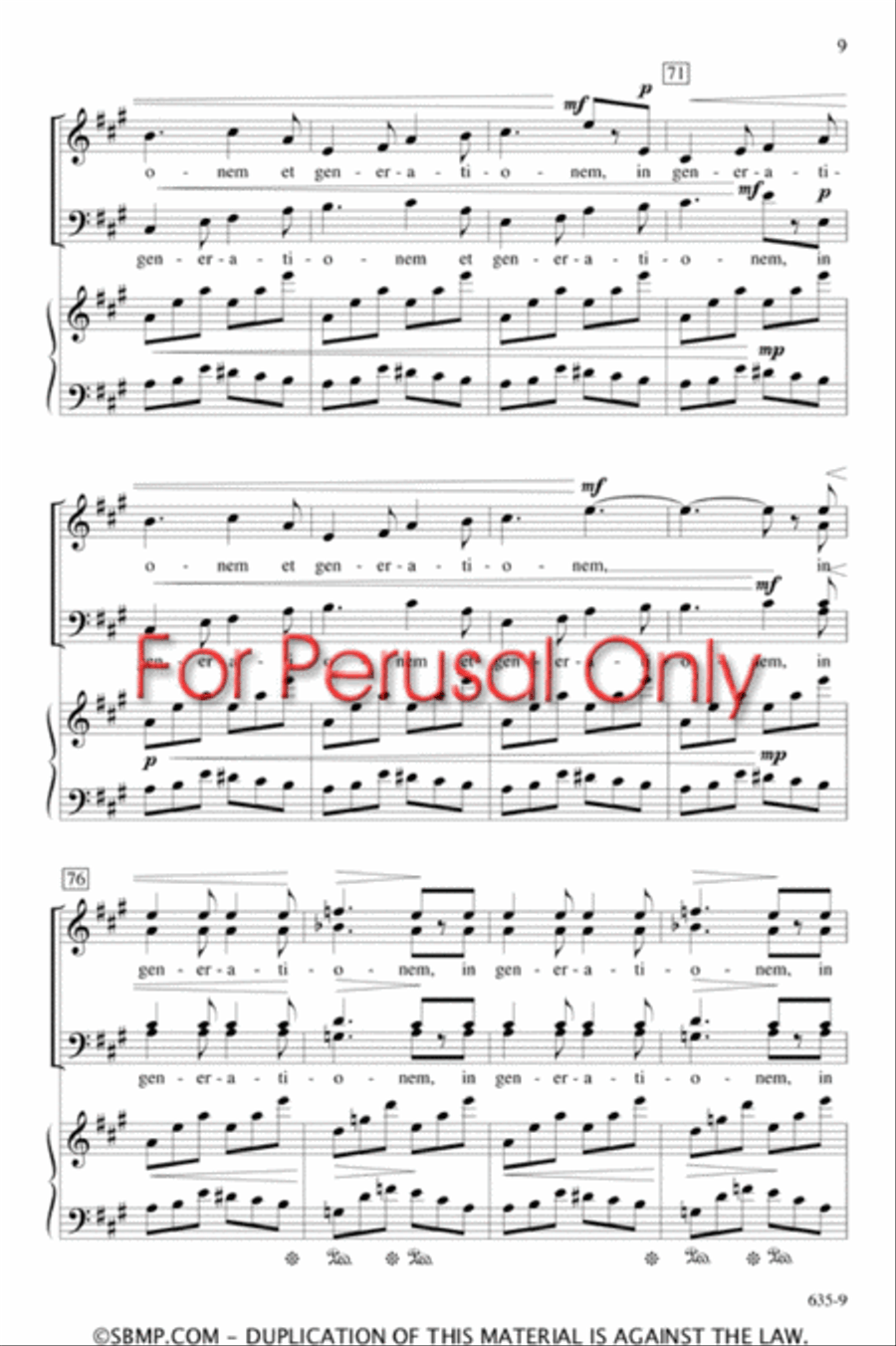 Jubilate Deo - SATB Octavo 4-Part scores gallery preview page 8