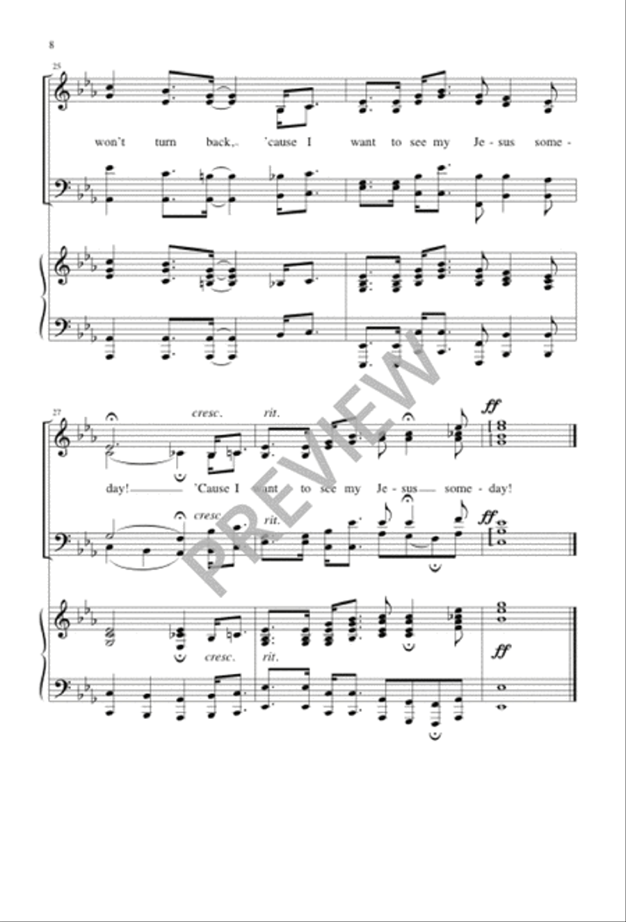I Want to See My Jesus Someday 4-Part scores gallery preview page 9
