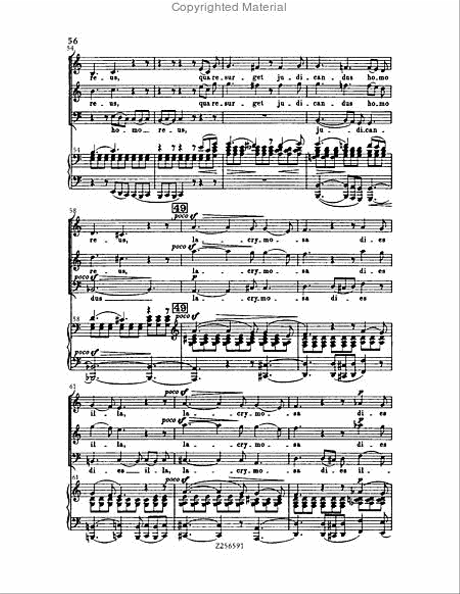 Grande Messe du Morts, H 75 Choir scores gallery preview page 56