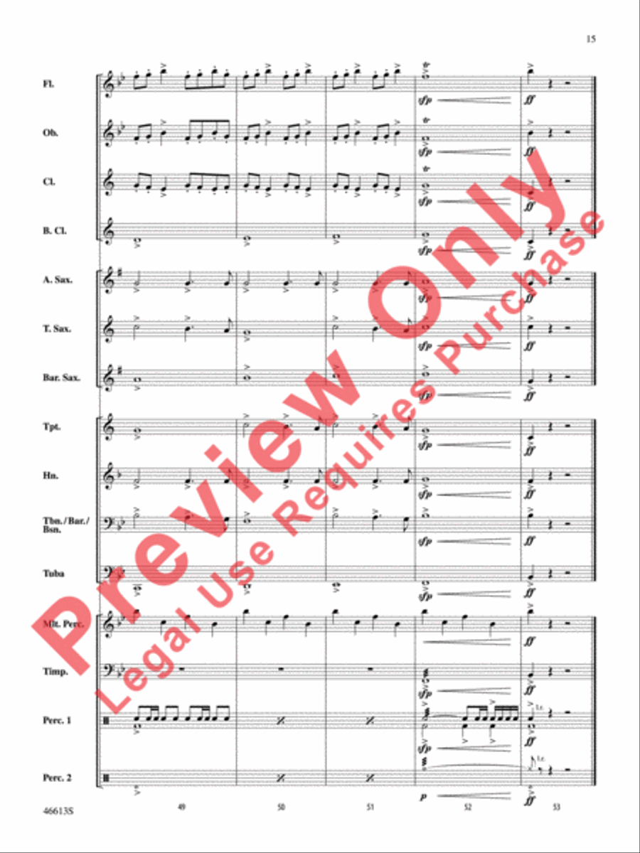 Joy! A Holiday Fanfare Concert Band scores gallery preview page 16