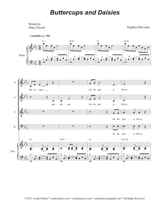 Buttercups And Daisies (Vocal Quartet - (SATB)