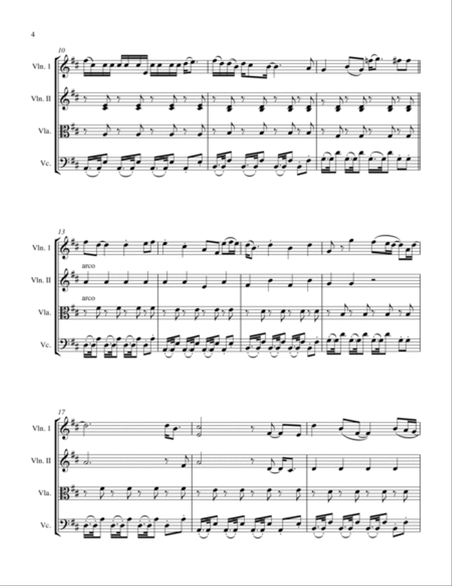 I'm Yours String Quartet scores gallery preview page 5