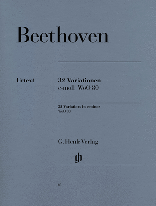 Book cover for 32 Variations C Minor WoO 80