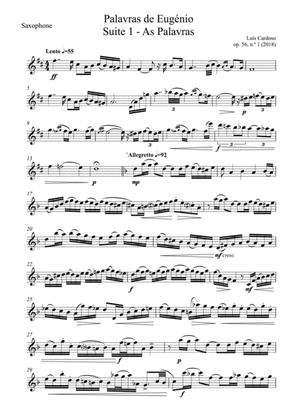 Palavras de Eugenio - Suite 1 (for Saxophone Solo)