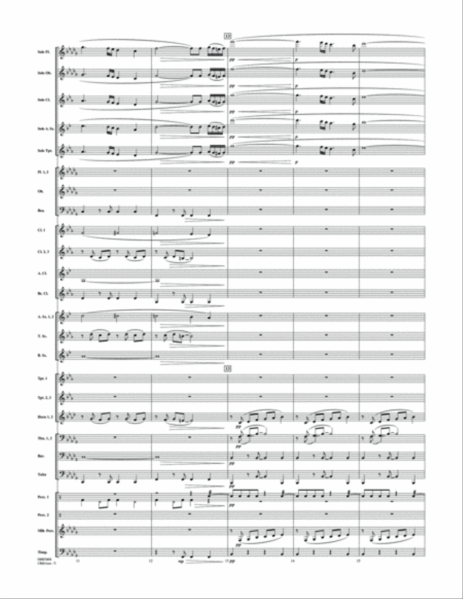 Oblivion - Conductor Score (Full Score) Concert Band scores gallery preview page 4