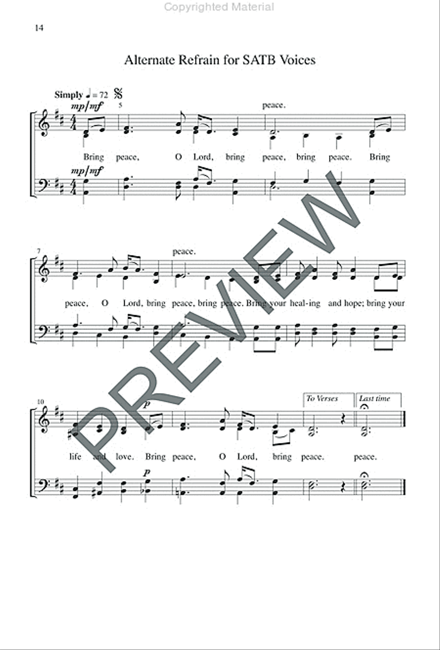 Sing for Peace - Preview edition SA scores gallery preview page 13