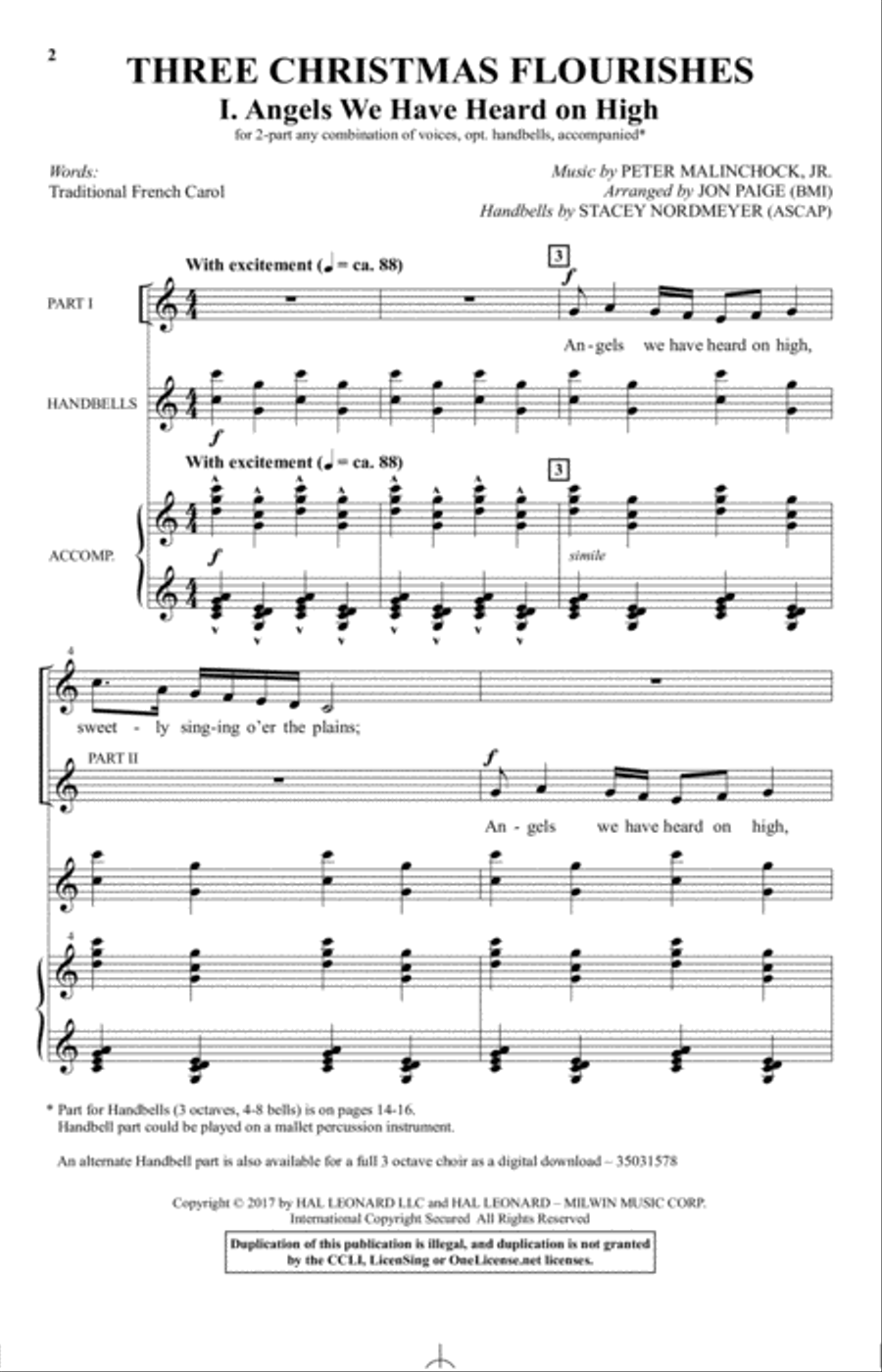 Angels We Have Heard On High Choir scores gallery preview page 1
