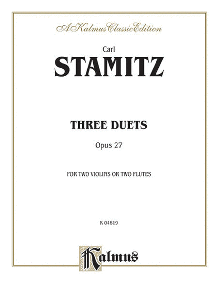 Three Duets, Op. 27 Small Ensemble scores gallery preview page 1