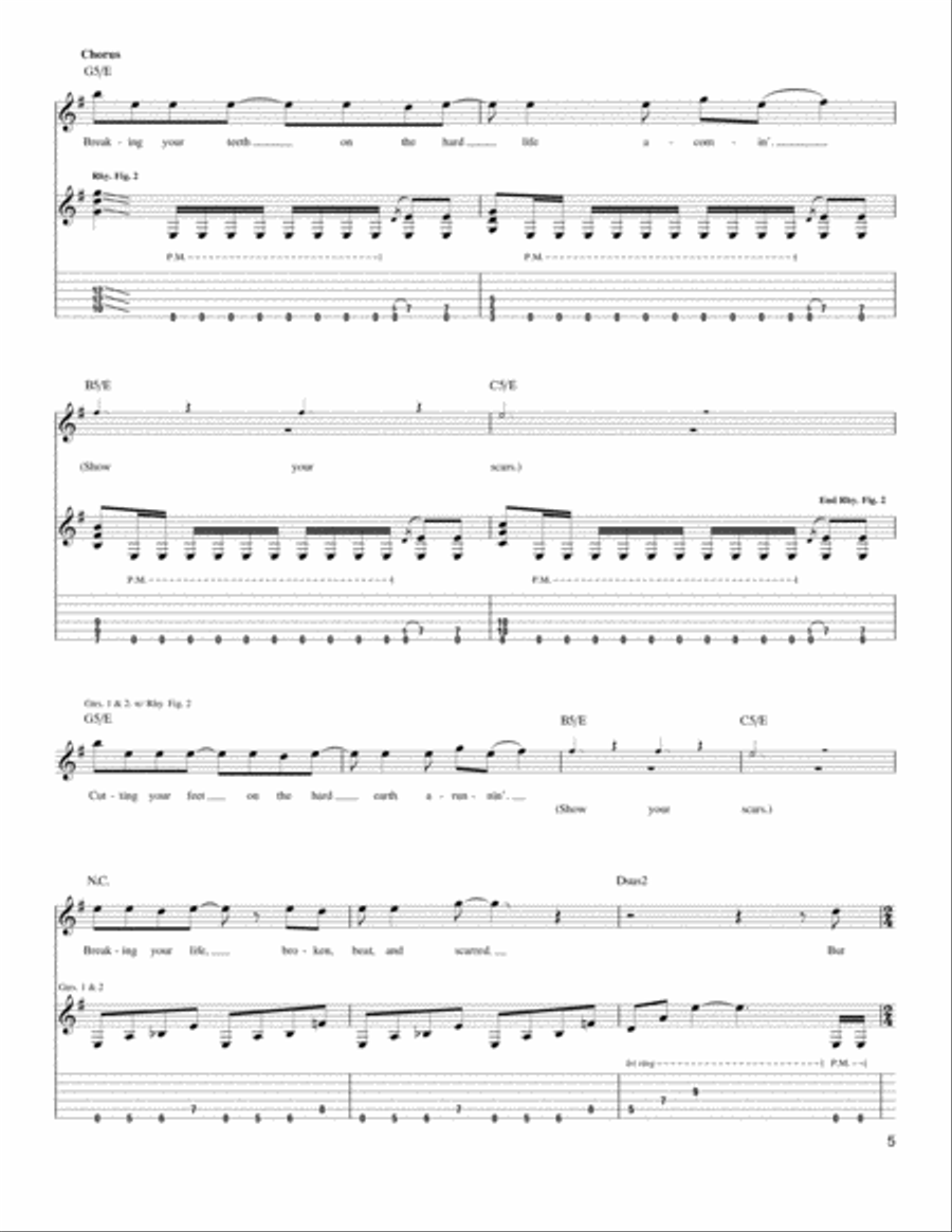 Beat & Scarred, Broken Acoustic Guitar scores gallery preview page 5