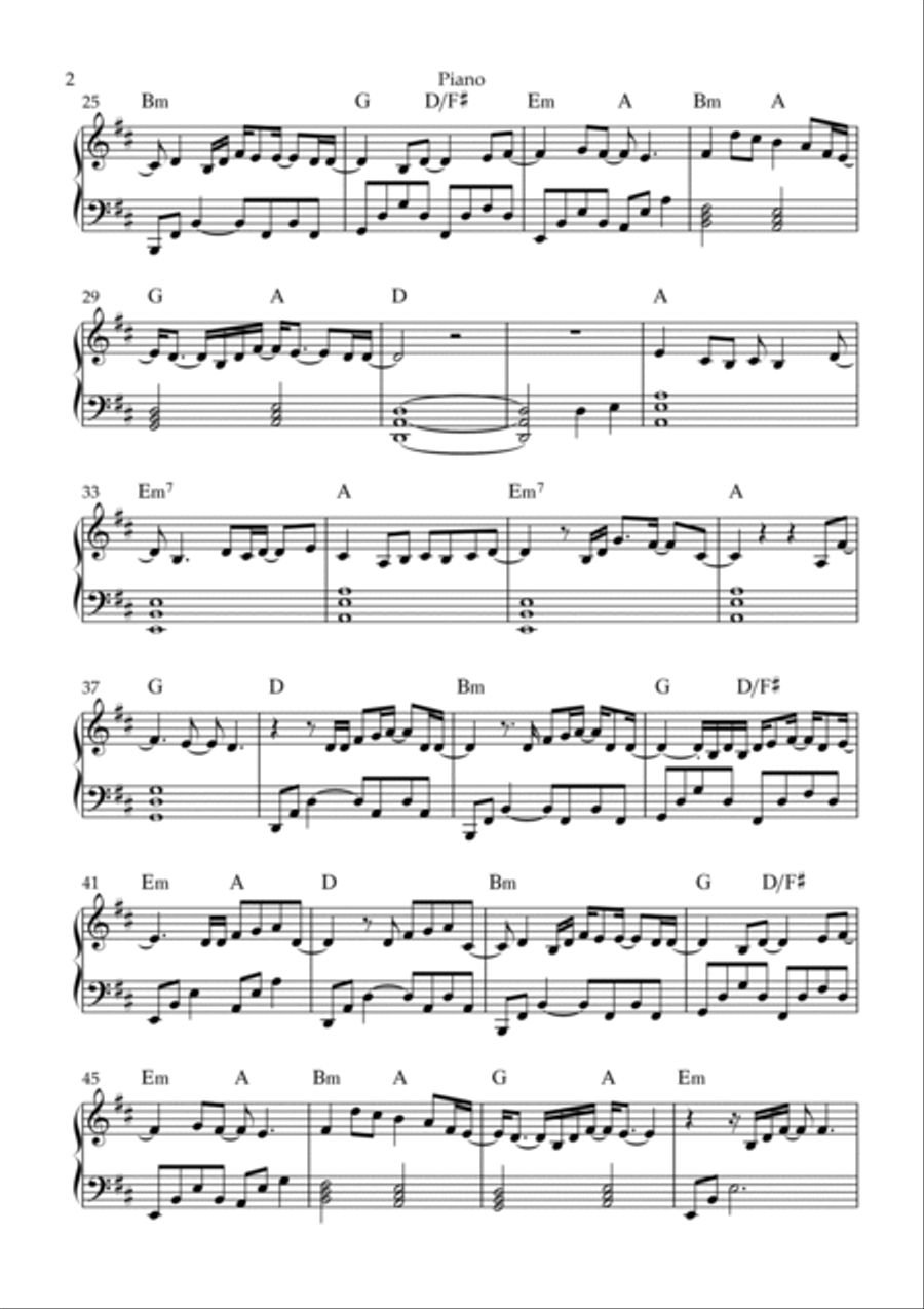Other Side Of The World Piano Solo scores gallery preview page 2