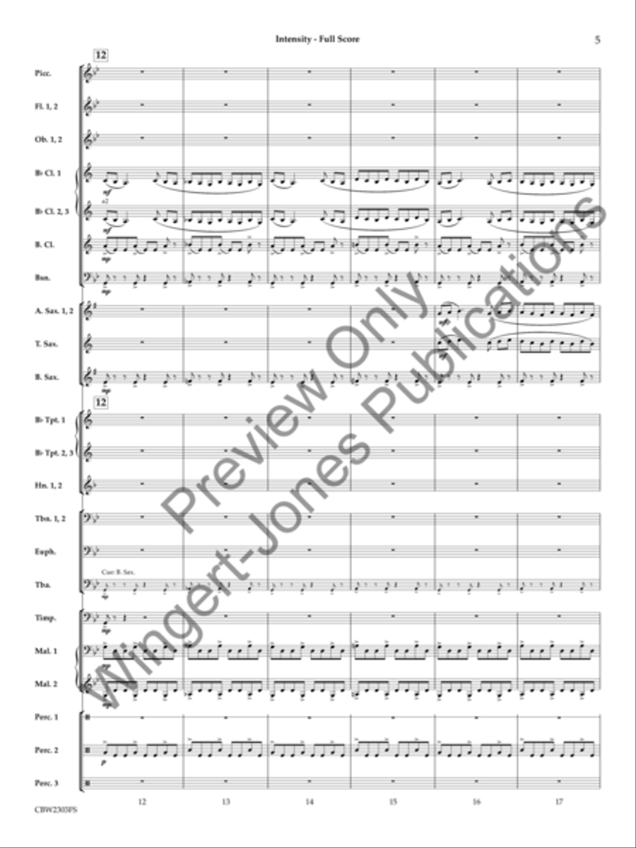 Intensity Concert Band scores gallery preview page 6