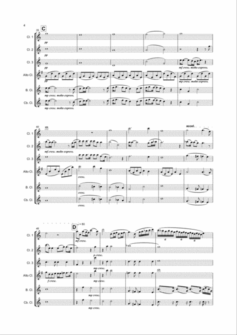 Bohemian Rhapsody Woodwind Ensemble scores gallery preview page 4