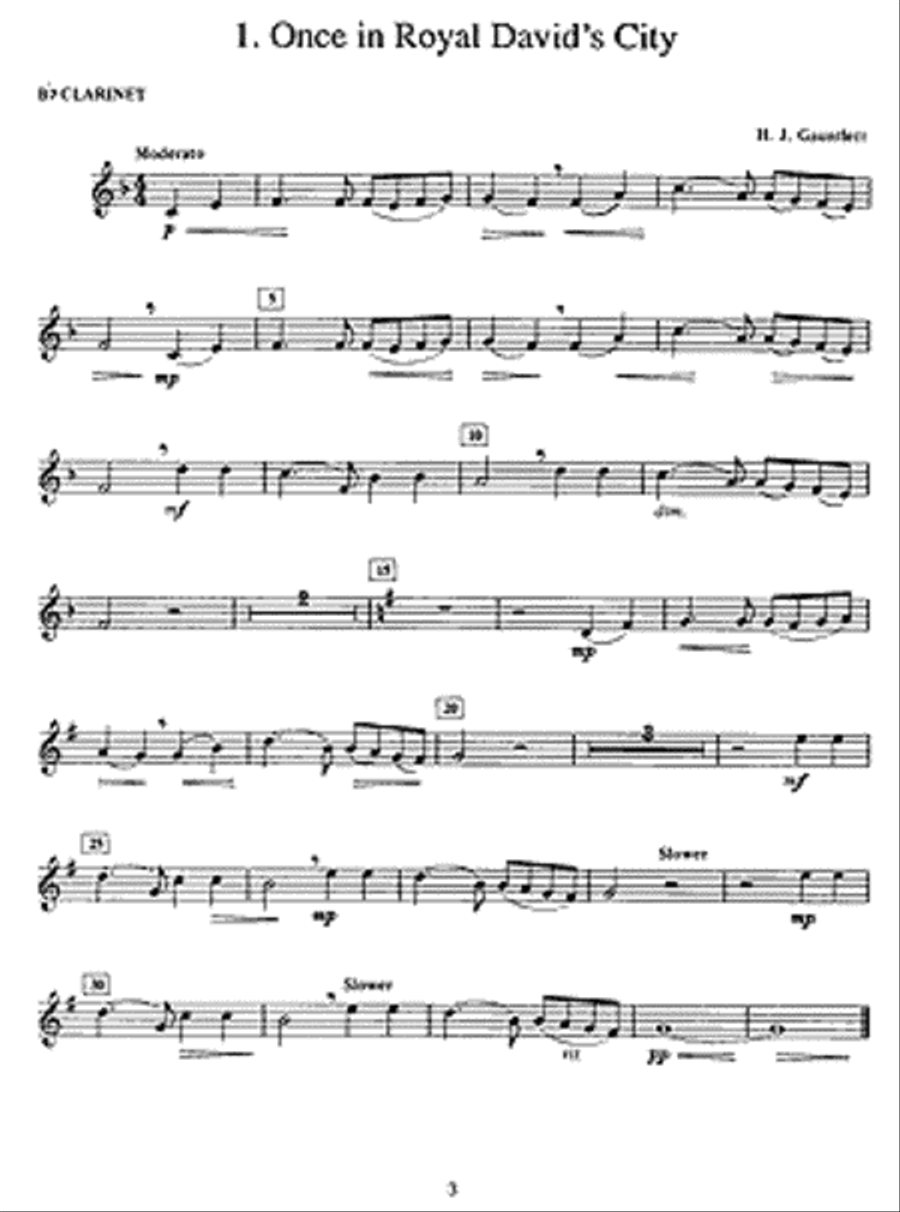 Christmas Solos for Beginning Clarinet Level 1 Clarinet scores gallery preview page 2