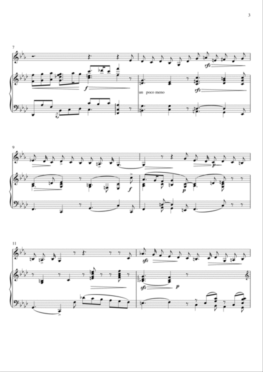 Legrenzi - Che fiero costume (Piano and French Horn) Small Ensemble scores gallery preview page 3