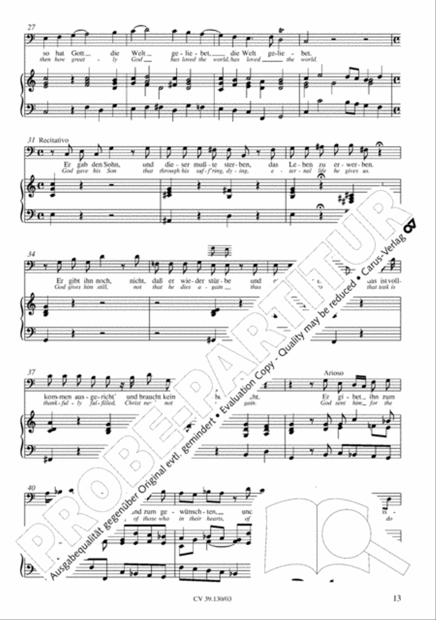 Thereby is revealed unto us the glory of God's favor (Daran ist erschienen die Liebe Gottes) 4-Part scores gallery preview page 14