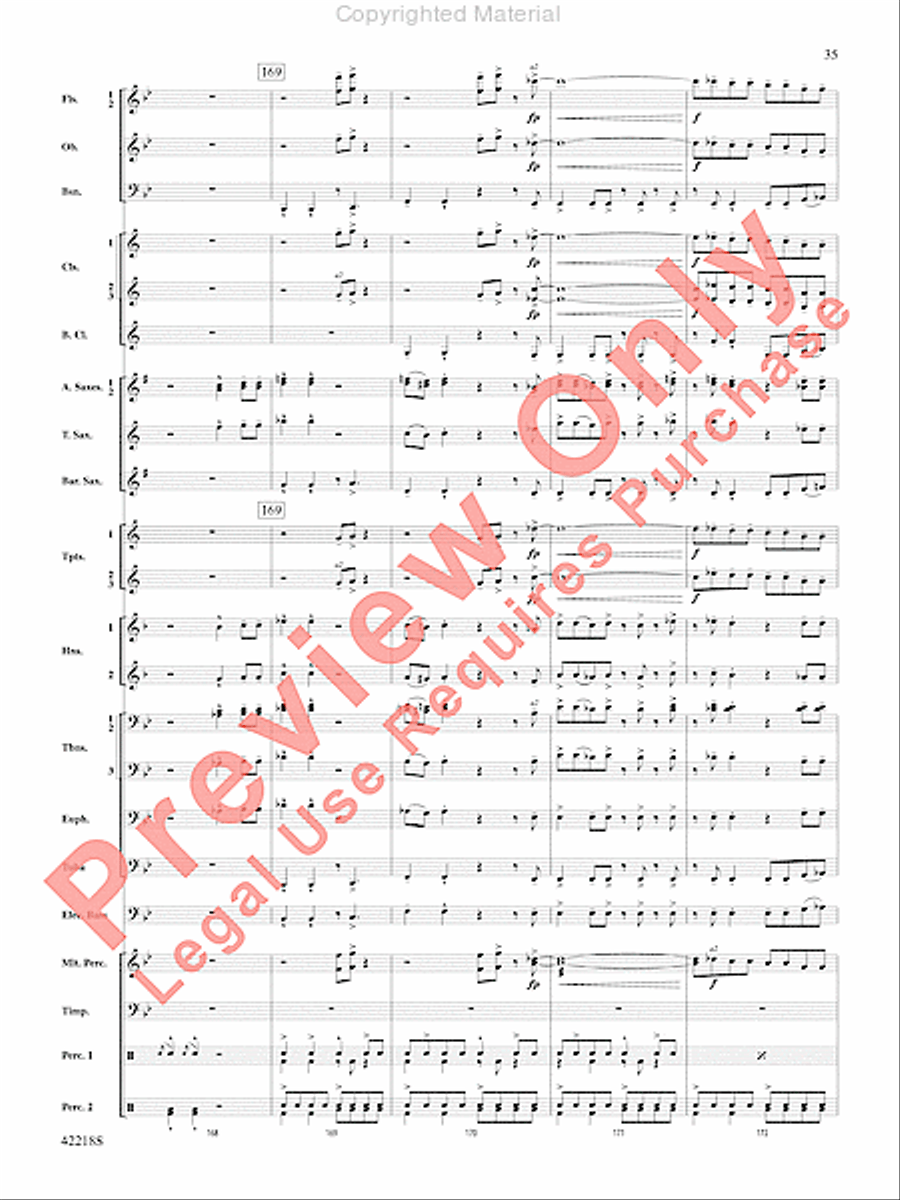 Tower of Power Greatest Hits Concert Band scores gallery preview page 34