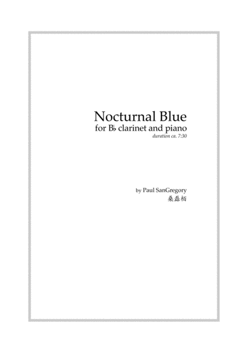 Nocturnal Blue, for clarinet and piano image number null