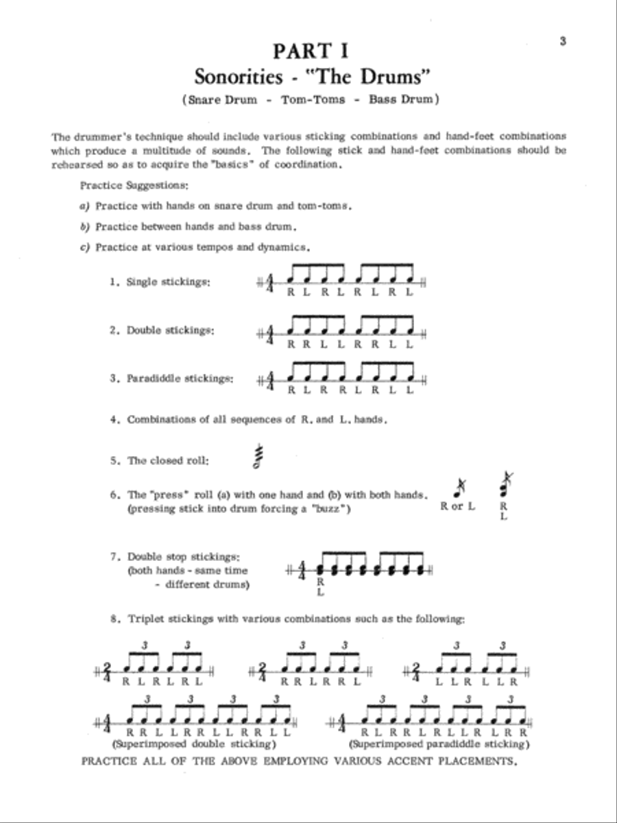 Drumset Reading Percussion scores gallery preview page 6