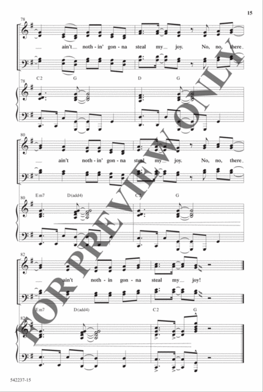 Old Church Choir - Anthem Choir scores gallery preview page 14