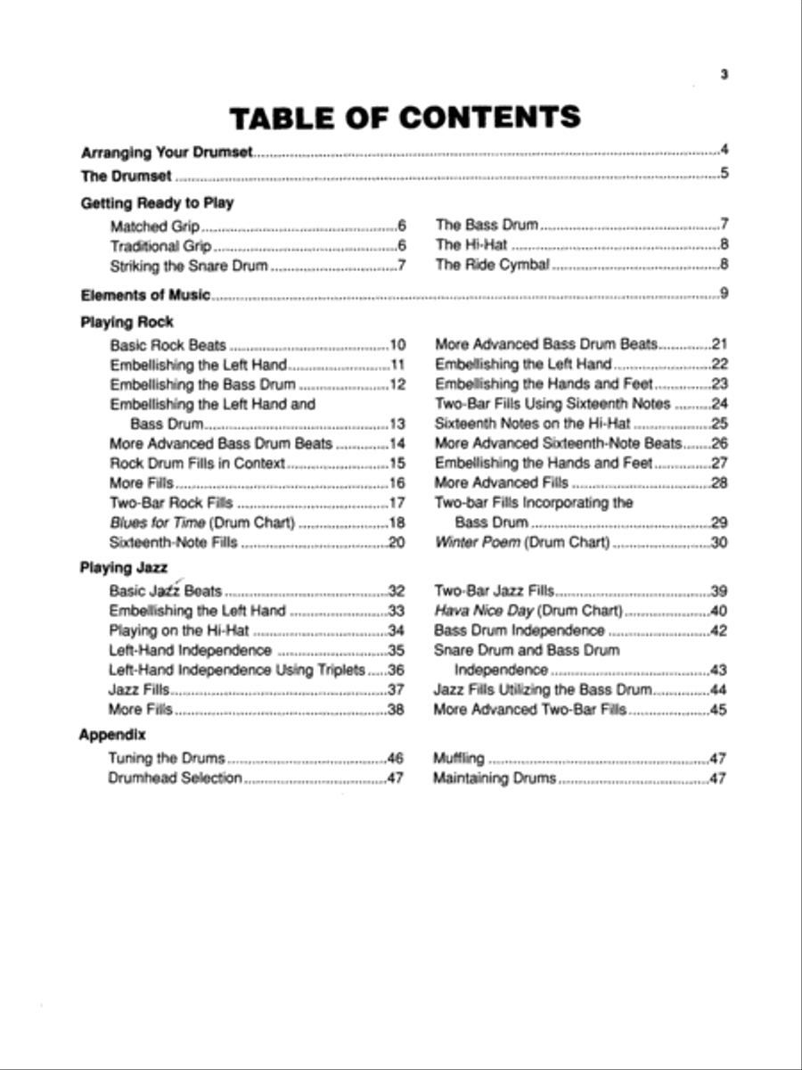 Alfred's Beginning Drumset Method Drum Set scores gallery preview page 2