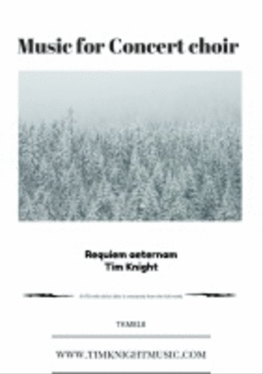 Requiem Aeternam Mixed Choir scores gallery preview page 1