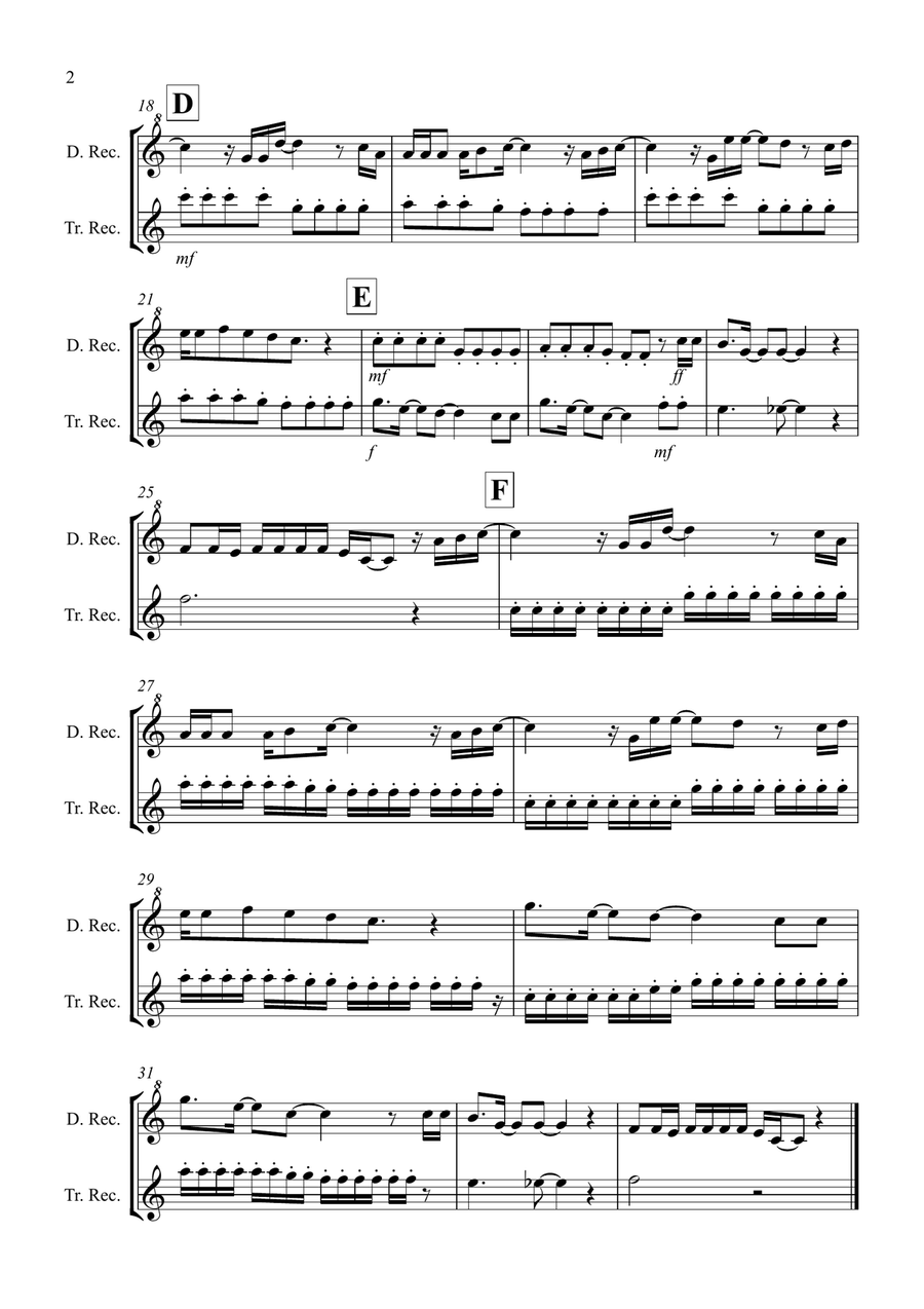 Let It Go (from Frozen) Recorder scores gallery preview page 2