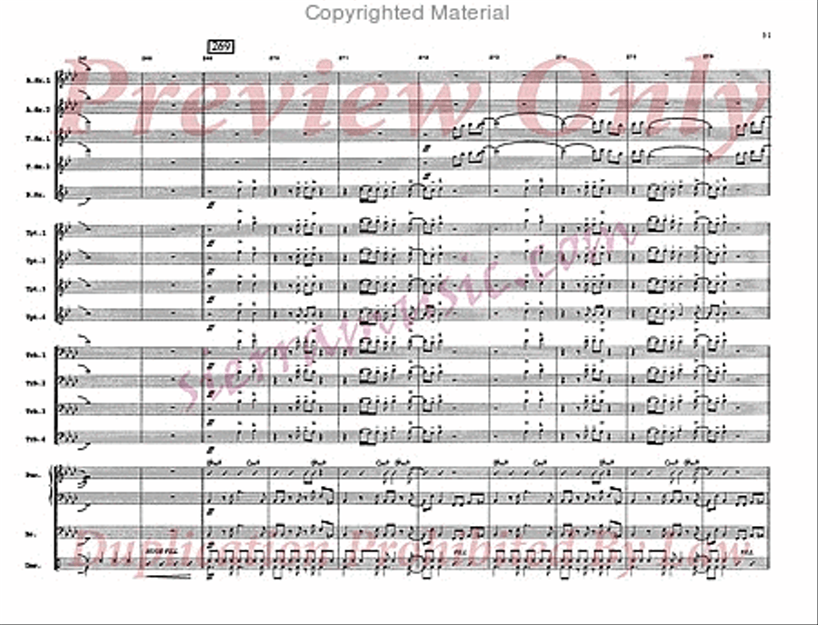 Dorian Blue Big Band scores gallery preview page 32