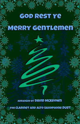 Book cover for God Rest Ye Merry Gentlemen, Jazz Style, for Clarinet and Alto Saxophone Duet