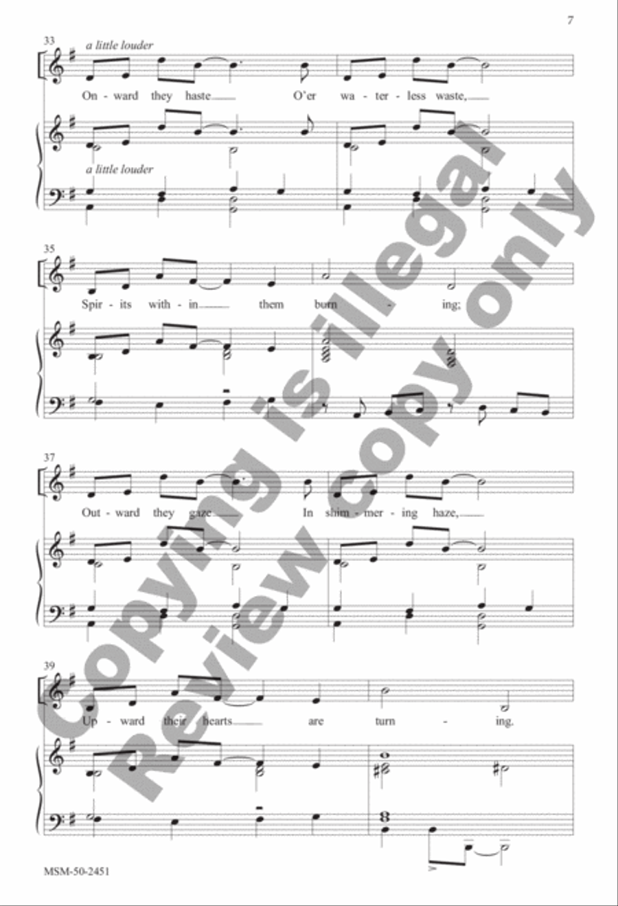 Wandering Kings Unison Choir scores gallery preview page 6