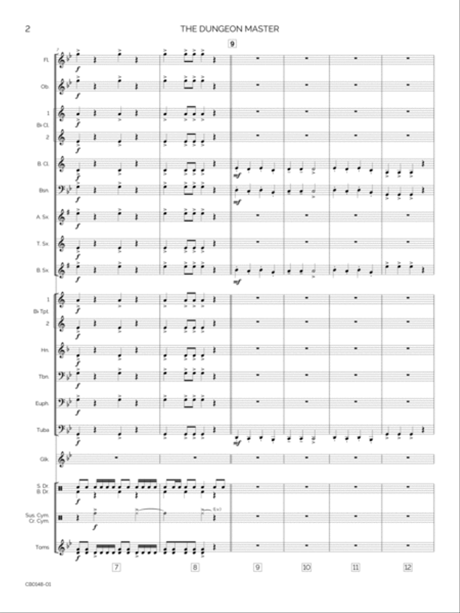 The Dungeon Master The Dungeon Master Concert Band scores gallery preview page 5