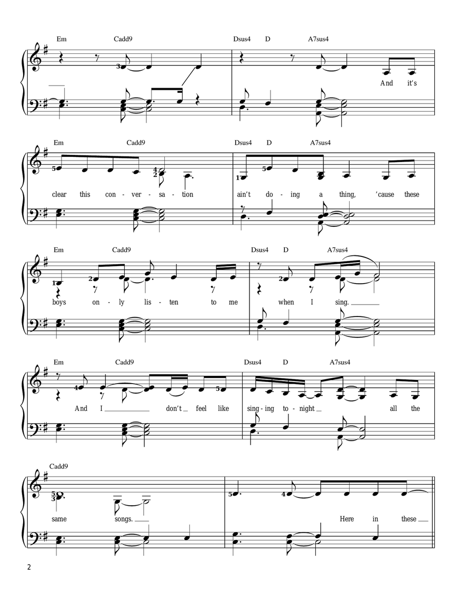 City City Easy Piano scores gallery preview page 2