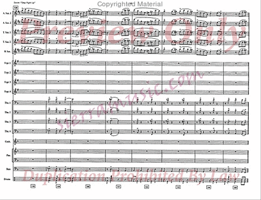 Step Right Up Big Band scores gallery preview page 19