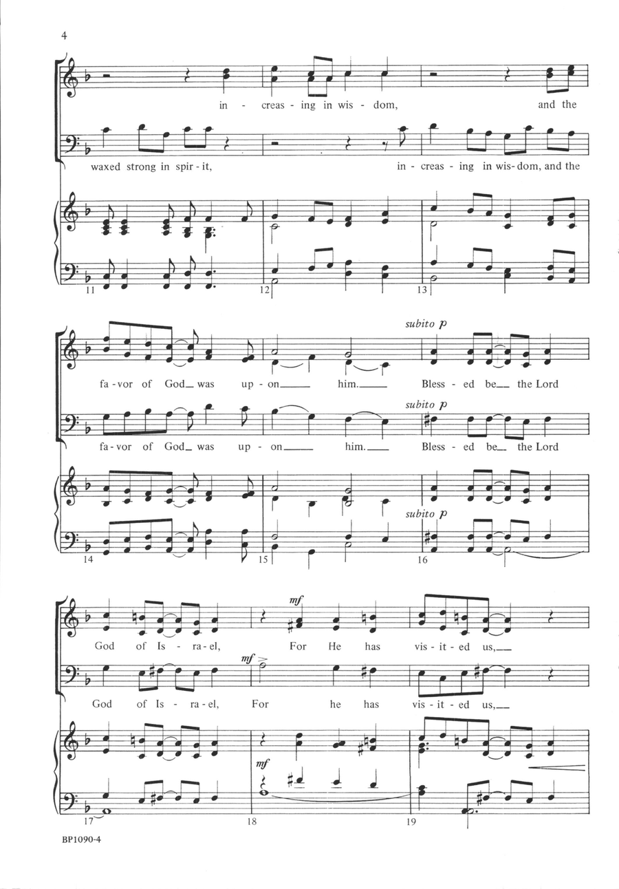 And the Child Grew 3-Part scores gallery preview page 3