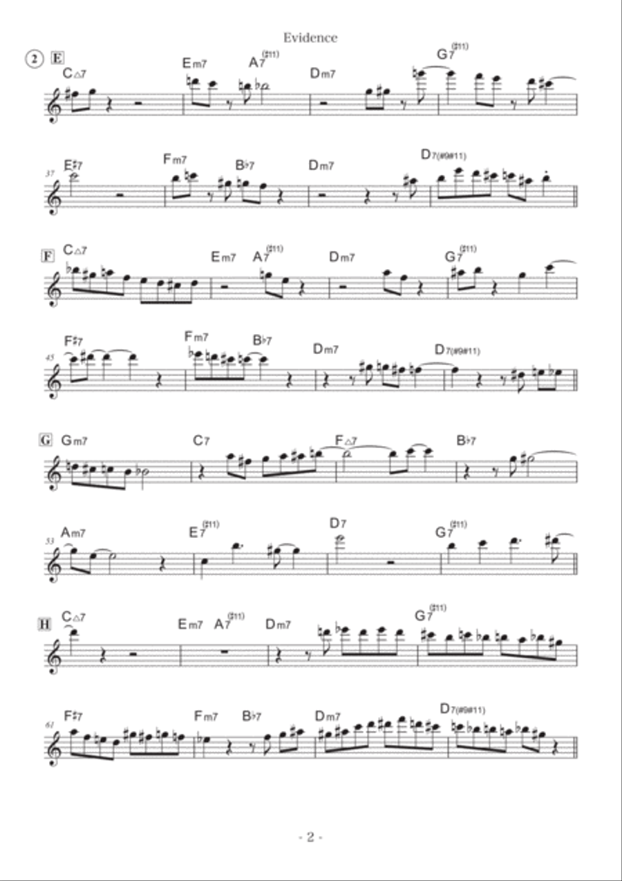 Evidence Alto Saxophone scores gallery preview page 2