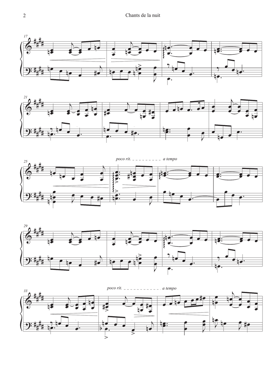 Chants de la nuit Chants de la nuit Harp scores gallery preview page 6