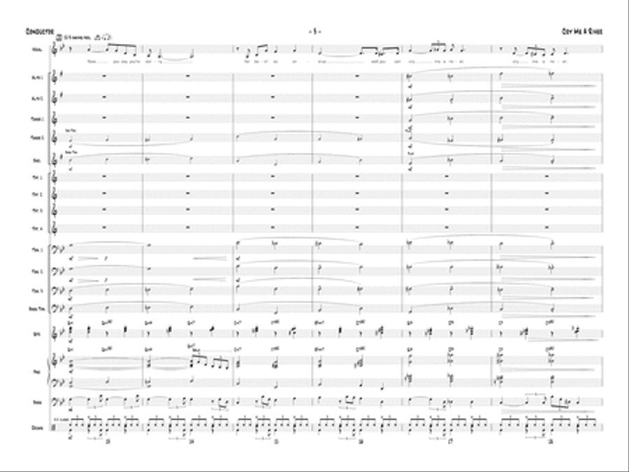 Cry Me a River: Score Jazz Ensemble scores gallery preview page 5