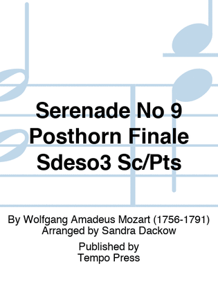 Serenade No 9 Posthorn Finale Sdeso3 Sc/Pts