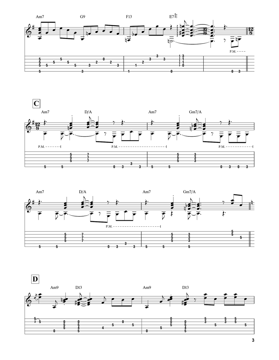 Summertime (arr. Matt Otten) Summertime (arr. Matt Otten) Electric Guitar scores gallery preview page 3