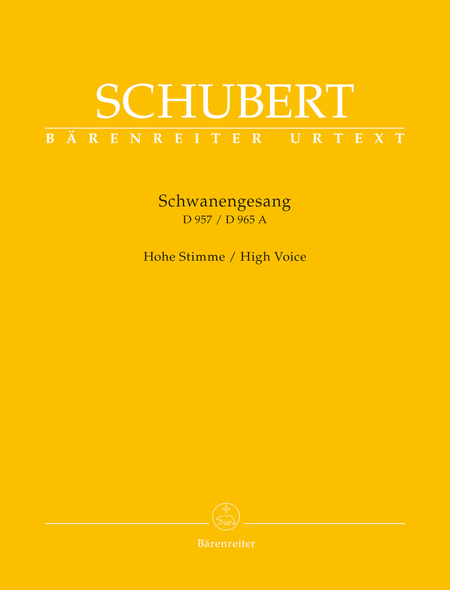 Schwanengesang. Thirteen lieder after poems by Rellstab and Heine D 957 / 