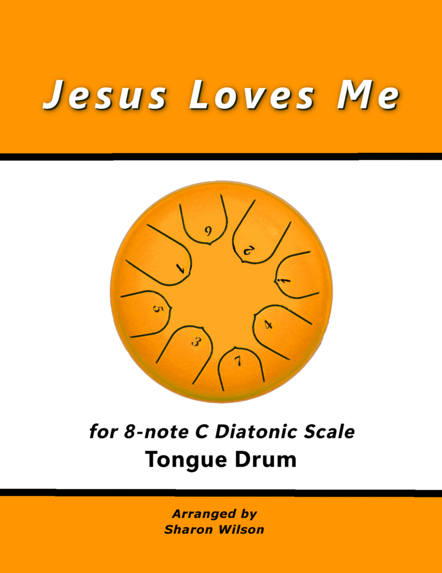 Jesus Loves Me (for 8-note C major diatonic scale Tongue Drum) image number null