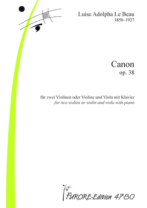 Book cover for Canon op. 38