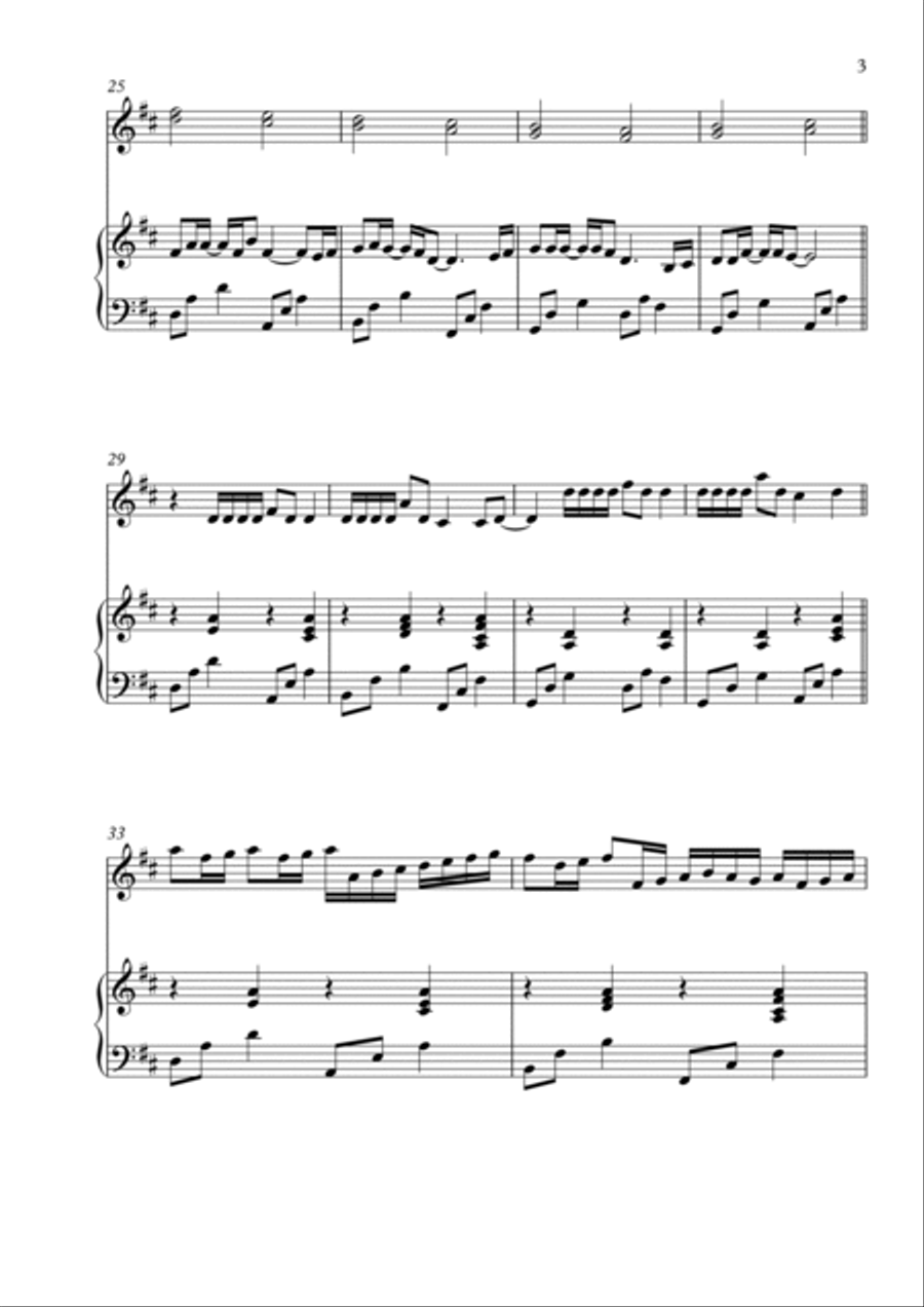 Memories Violin Solo scores gallery preview page 3
